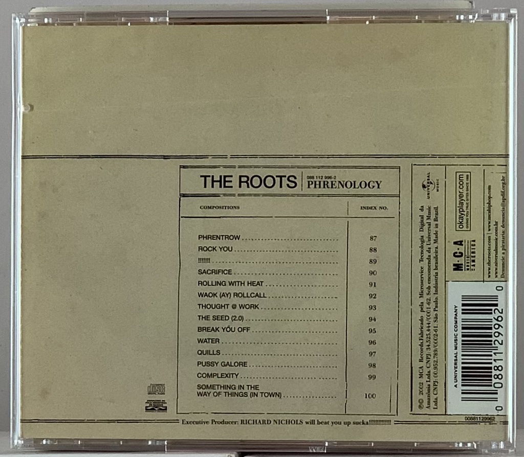 Roots, The - Phrenology (CD usado) | Tracks Rio